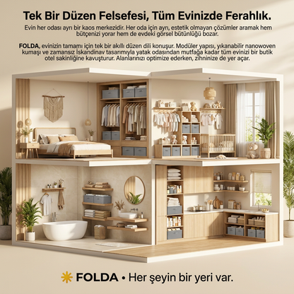 Folda Dolap İçi Düzenleyici Seti