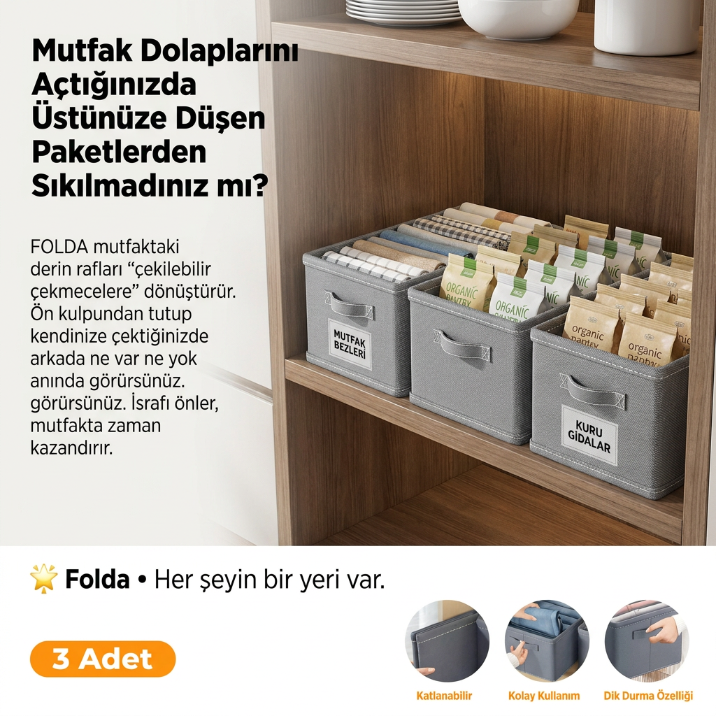 Folda Dolap İçi Düzenleyici Seti