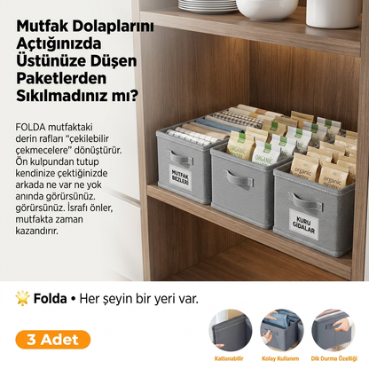 Folda Dolap İçi Düzenleyici Seti