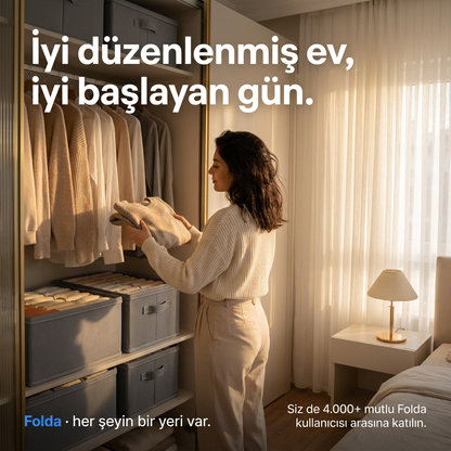 Folda Dolap İçi Düzenleyici Seti