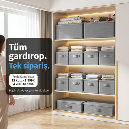 Folda Dolap İçi Düzenleyici Seti
