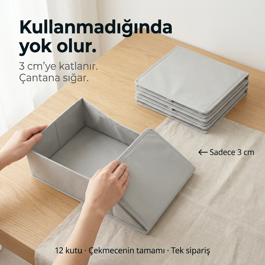 Folda Dolap İçi Düzenleyici Seti